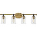 Halstead 4 Light 32 inch Heritage Brass Vanity Light Wall Light