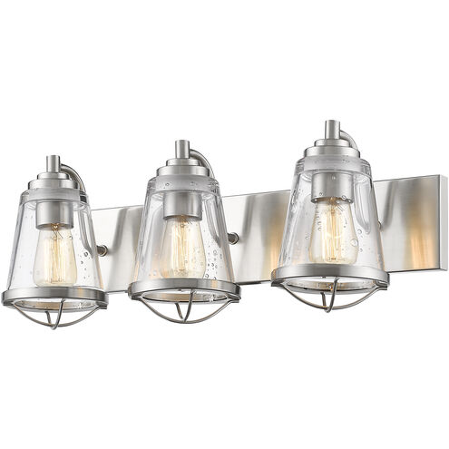 Mariner 3 Light 24 inch Brushed Nickel Vanity Wall Light