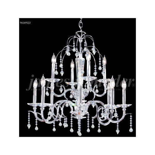 Medallion 12 Light 29 inch Silver Crystal Chandelier Ceiling Light