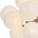 Shine 17 Light 33.75 inch Polished Nickel Chandelier Ceiling Light in Swirl Glass