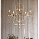 Colonial Charm 5 Light 28 inch White Wash and Sun Dried Clay Chandelier Ceiling Light