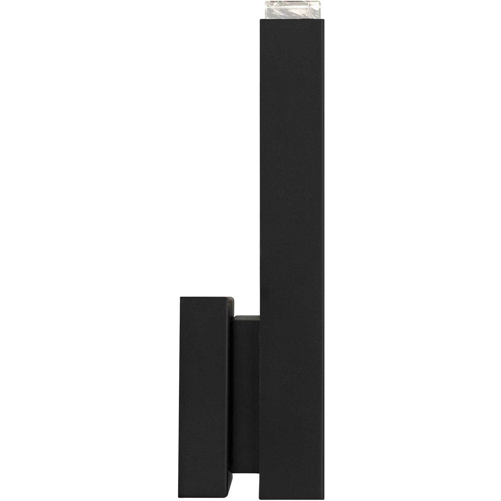 Mille LED 12.88 inch Sand Black Outdoor Wall Sconce