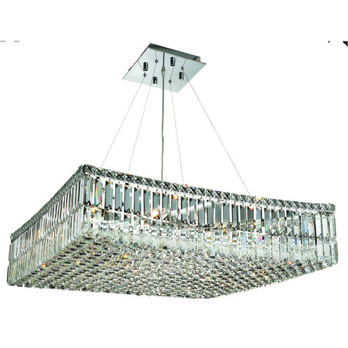 Maxime 12 Light 28 inch Chrome Dining Chandelier Ceiling Light in Royal Cut