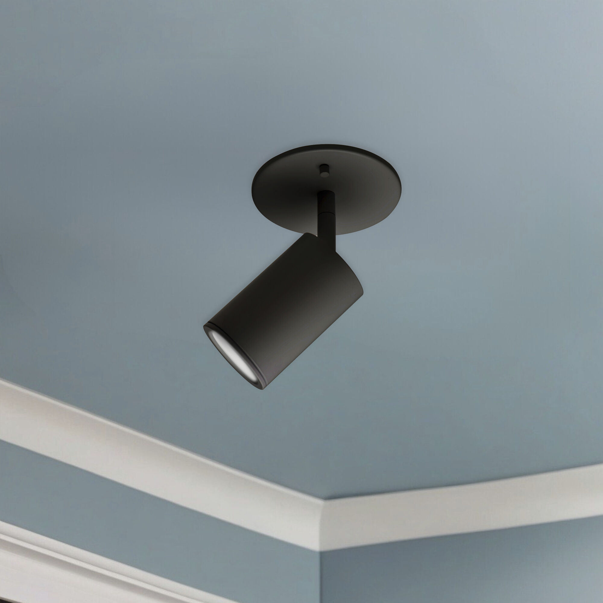 Barclay 1 Light 2.38 inch Black Semi-Flush Mount Ceiling Light