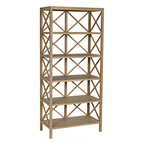 Nikolai White Oak Bookcase