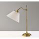 Derby 26 inch 60.00 watt Antique Brass Table Lamp Portable Light