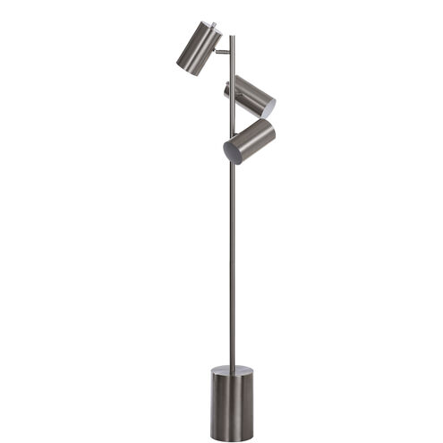 Signature 63 inch 9 watt Brass Steel Floor Lamp Portable Light