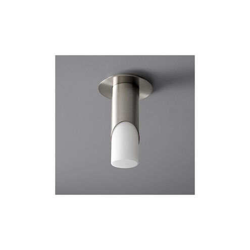 Ellipse LED 6 inch Satin Nickel Flush Mount Ceiling Light