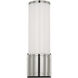 Chapman & Myers Halford LED 4.5 inch Polished Nickel Bath Sconce Wall Light