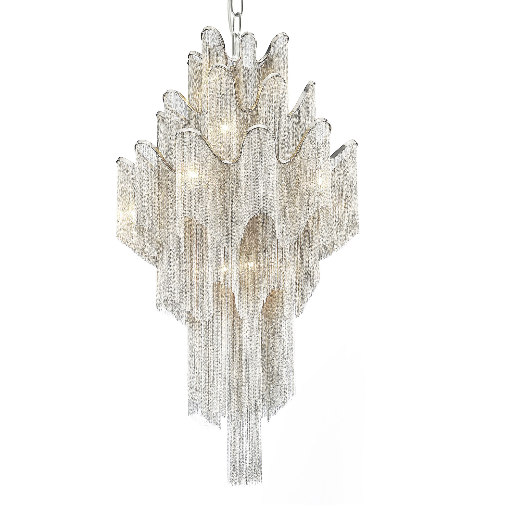 Daisy 17 Light 32 inch Chrome Down Chandelier Ceiling Light