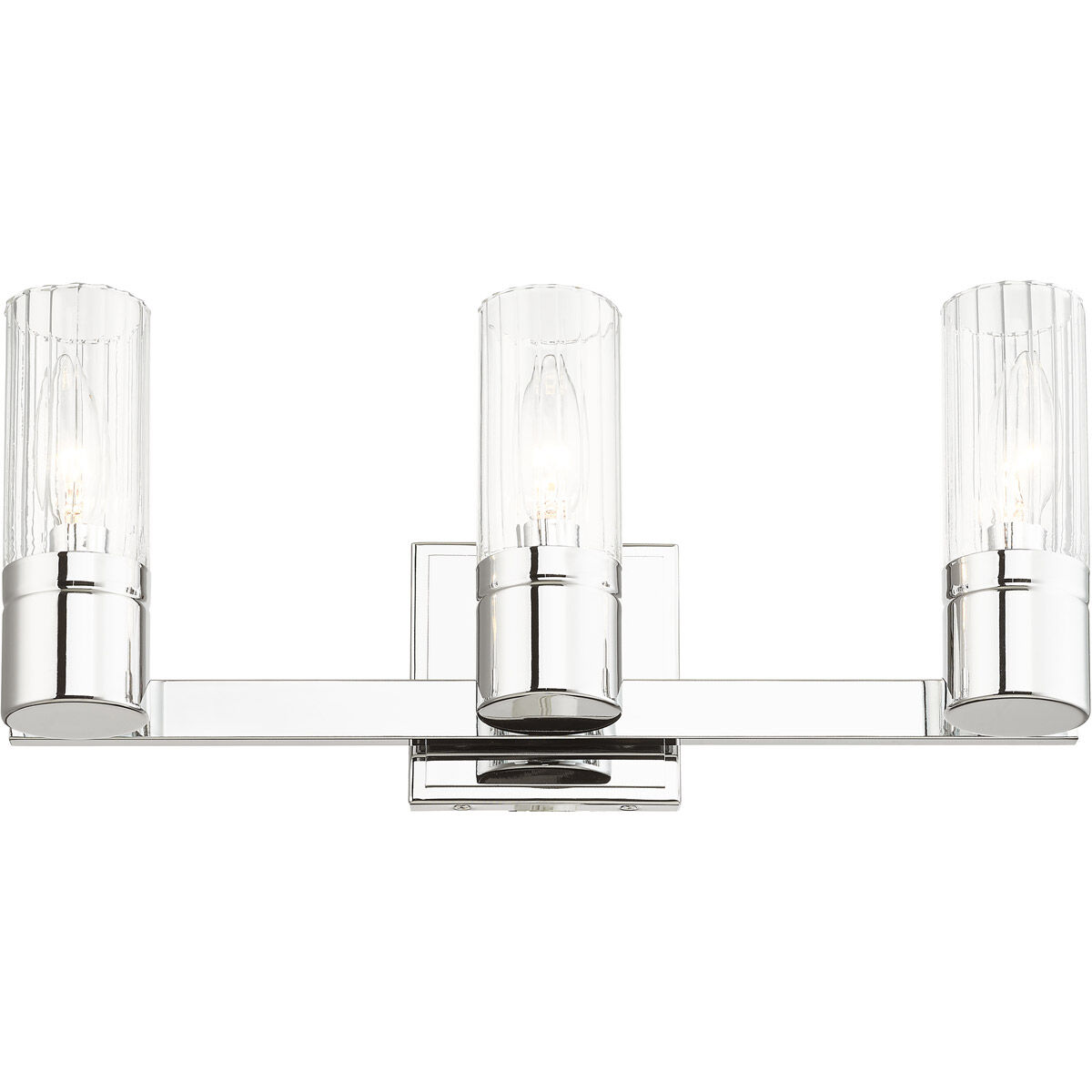 Midtown 3 Light 18 inch Polished Chrome Bath Vanity Wall Light