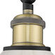 Ballston Brookfield 1 Light 6 inch Black Antique Brass Sconce Wall Light