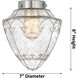 Franklin Restoration Bullet 1 Light 7 inch Polished Chrome Mini Pendant Ceiling Light in Incandescent, Seedy