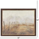 Field Fencing Brown and Beige Framed Art