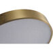 Canada LED 12 inch Brass Flush Mount Ceiling Light
