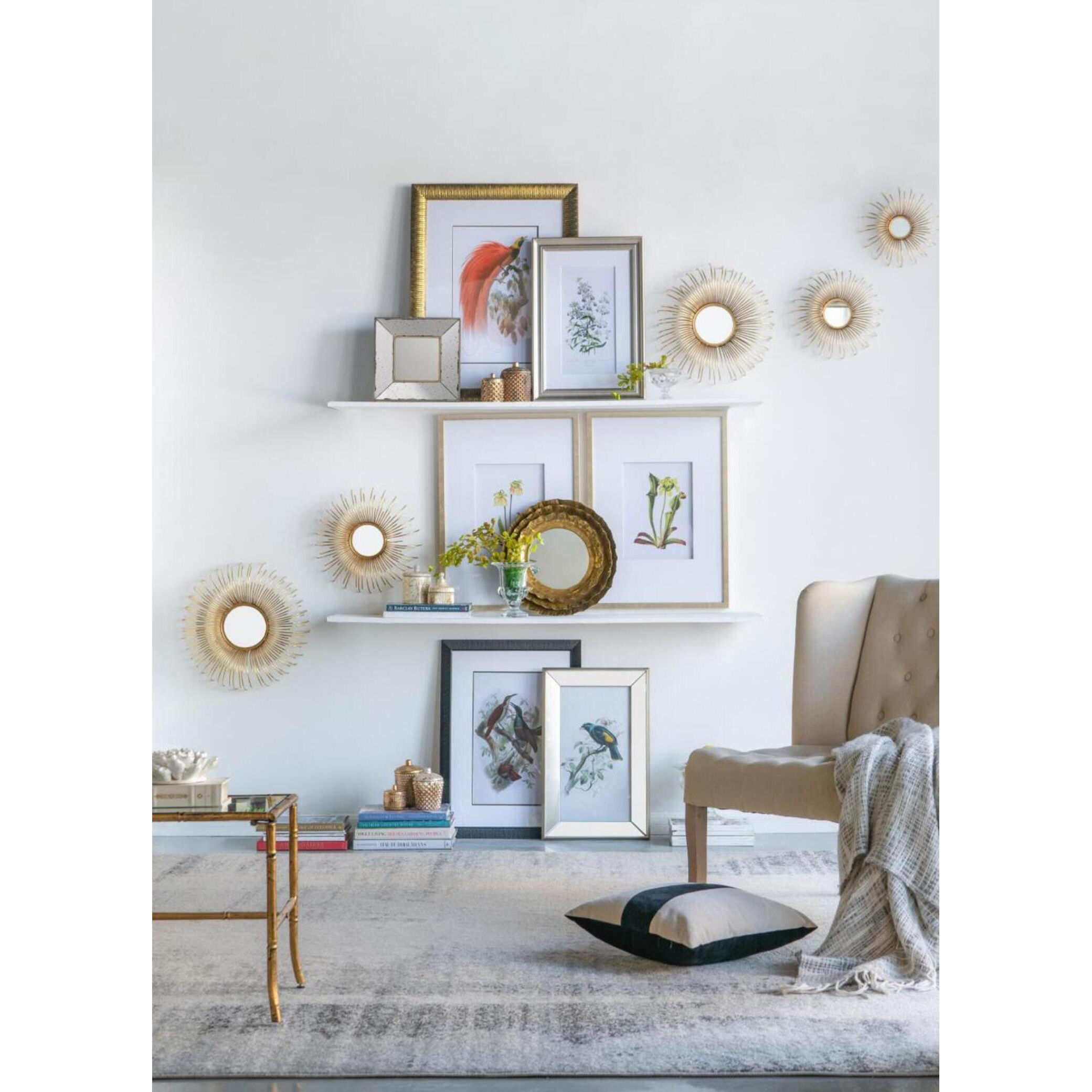 Botanical Multi Color Wall Art, Set of 4