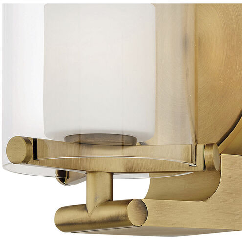 Rixon LED 6 inch Heritage Brass Vanity Light Wall Light