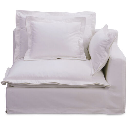 Olivia White Occasional Chair, Right