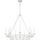 C&M by Chapman & Myers Brighton 9 Light 41.5 inch Aged Pewter Chandelier Ceiling Light in LED