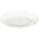 Opal LED 7.38 inch White Surface Mount Ceiling Light in 2700K, Regressed