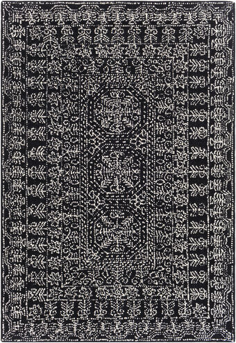 Corfu 120 X 96 inch Black Rug in 8 x 10, Rectangle