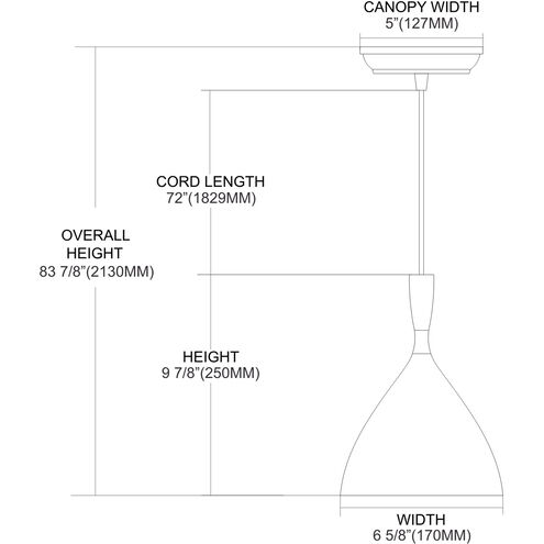 Sharon LED 7 inch Aluminum Multi Pendant Ceiling Light, Configurable