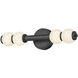 Lisa McDennon Trigo LED 6 inch Black Sconce Wall Light