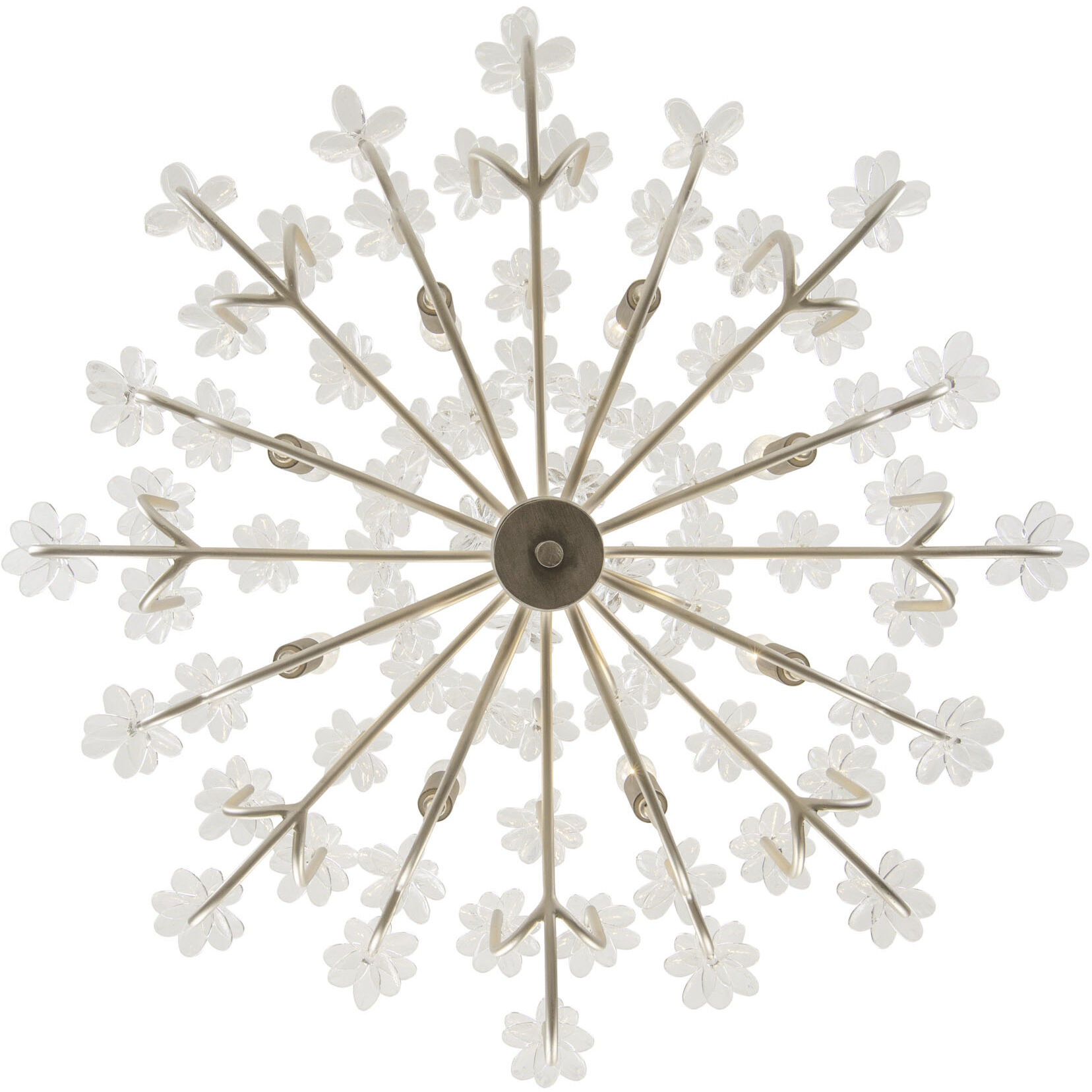 Wildflower 8 Light 32 inch Gold Dust/Artifact Chandelier Ceiling Light, Smithsonian Collaboration