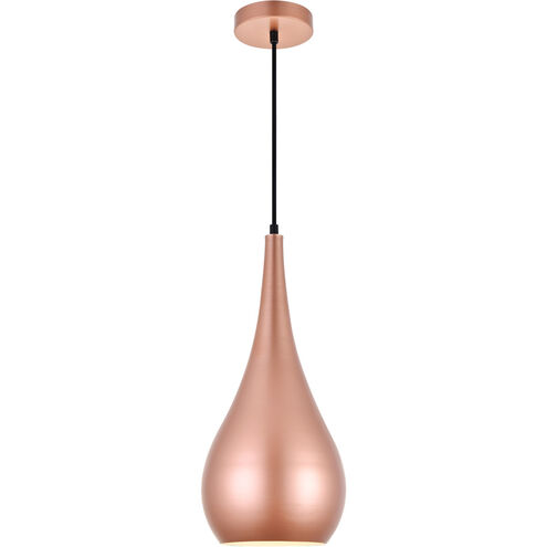 Nora 1 Light 7.5 inch Honey Gold Pendant Ceiling Light