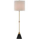 Recluse 35.5 inch 60 watt Vintage Brass/Black Table Lamp Portable Light