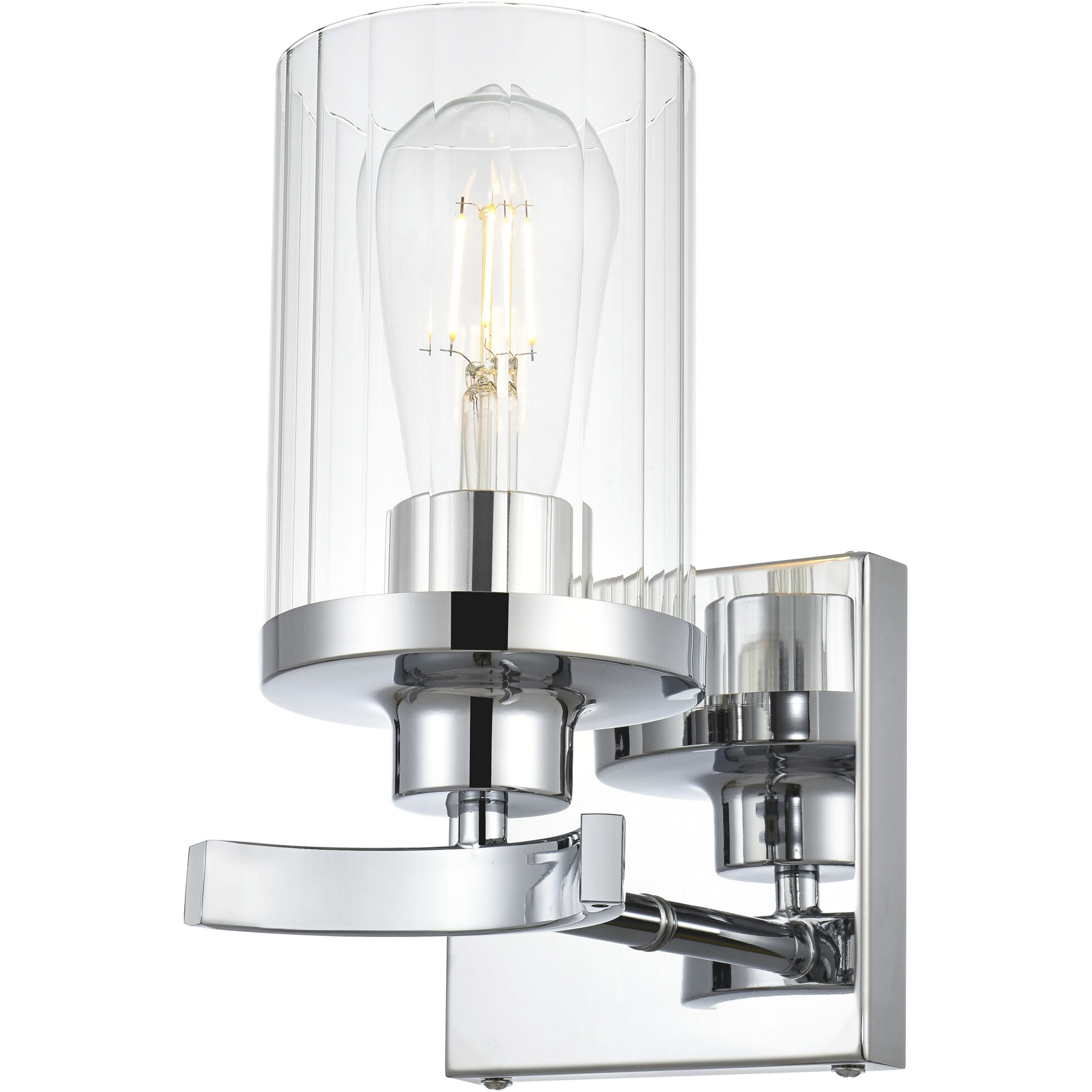 Saanvi 1 Light 5 inch Chrome Bath Sconce Wall Light