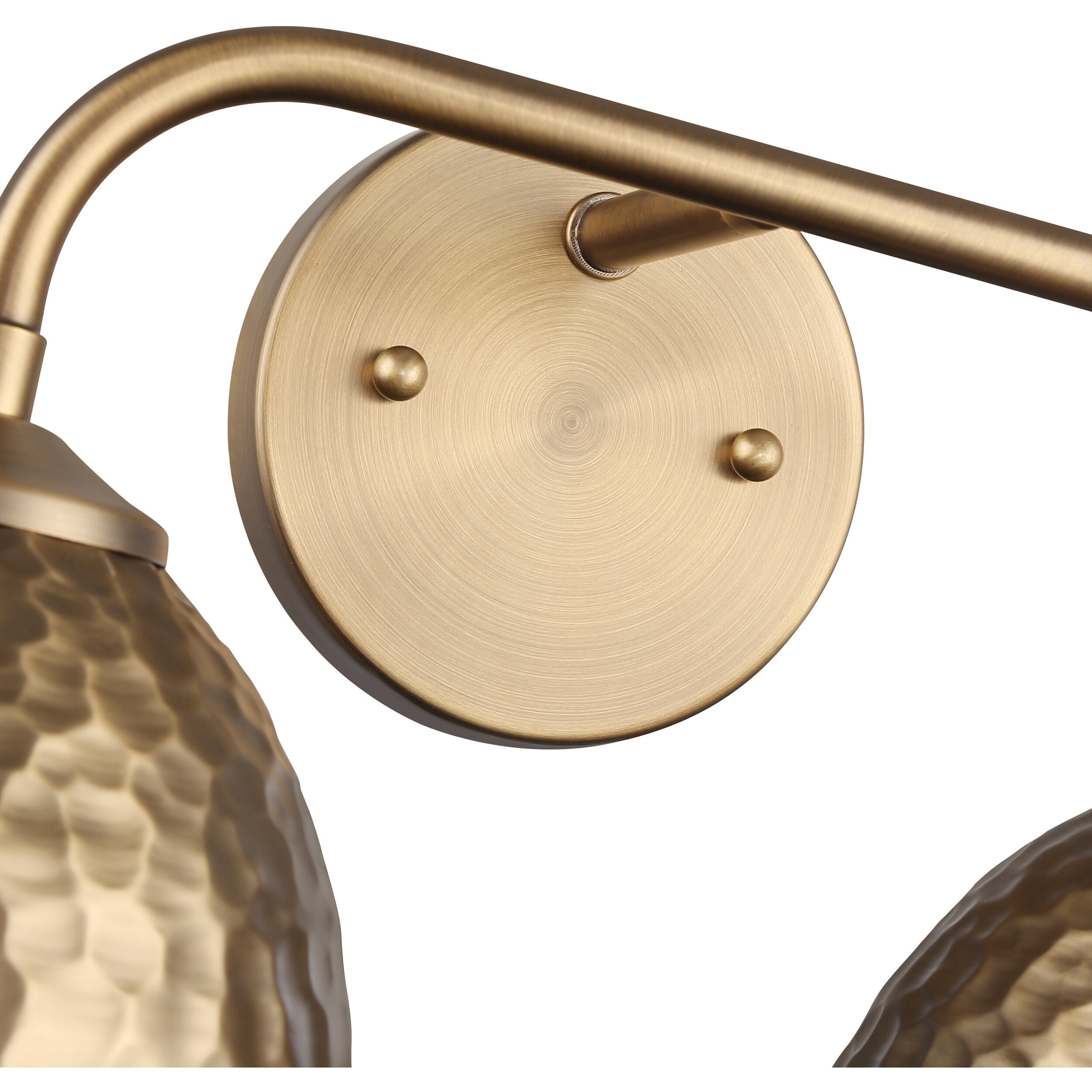 Shepard Vanity Wall Light in Modern Brass