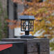 Luna II 1 Light 5 inch Black Pergola Light, Solar