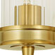 Hamilton 2 Light 12.5 inch Satin Brass Wall Sconce Wall Light