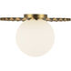Alora Mood Plume 1 Light 13.88 inch Brushed Gold/Opal Matte Glass Flush Mount Ceiling Light