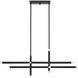 Manhattan LED 48 inch Matte Black Linear Chandelier Ceiling Light