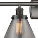 Ballston Large Cone LED 36 inch Oil Rubbed Bronze Bath Vanity Light Wall Light in Plated Smoke Glass, Ballston