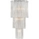 Diplomat 5 Light 13 inch Clear with Polished Nickel Sconce Wall Light