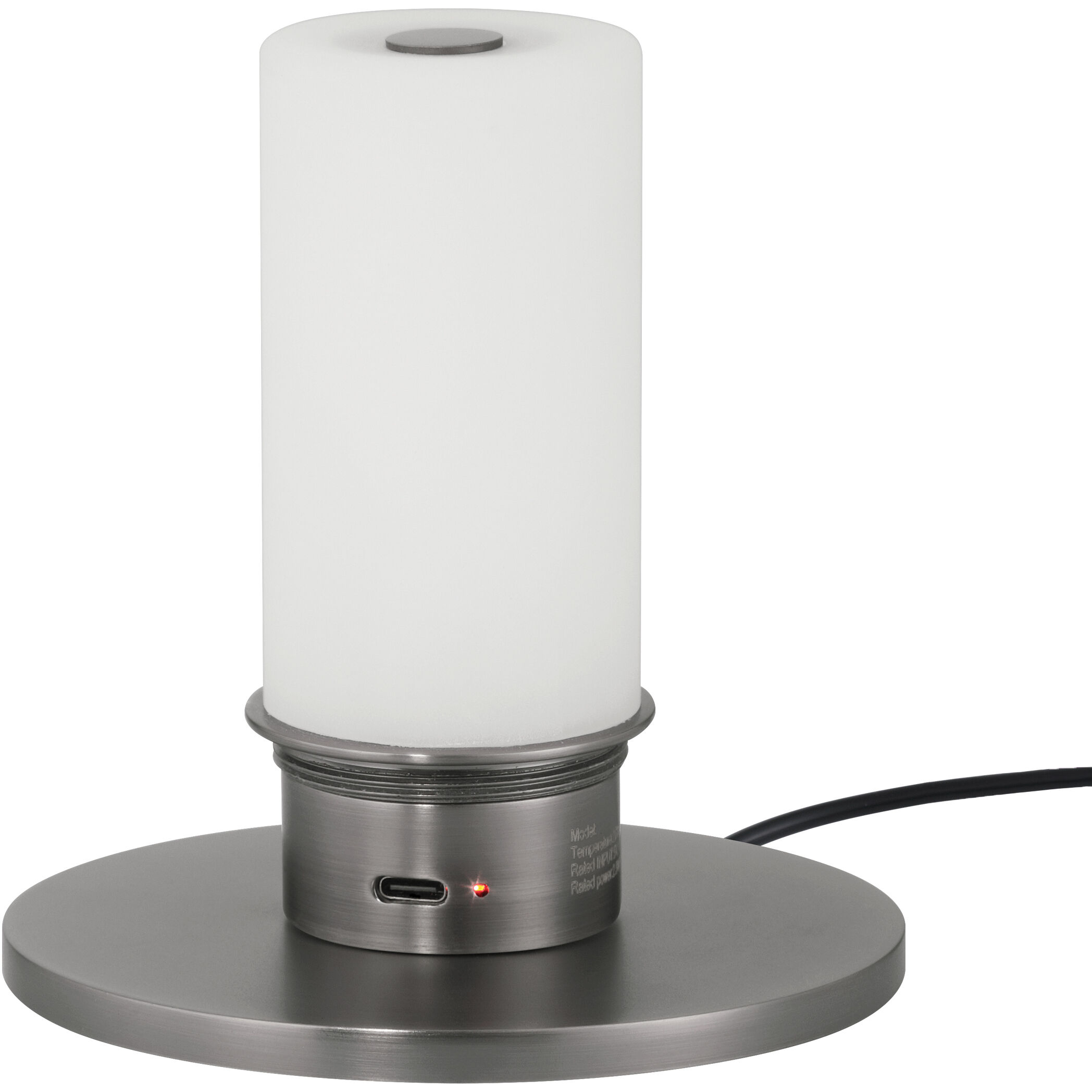 Galavant 12 inch 2.8 watt Brushed Nickel Cordless Table Lamp Portable Light