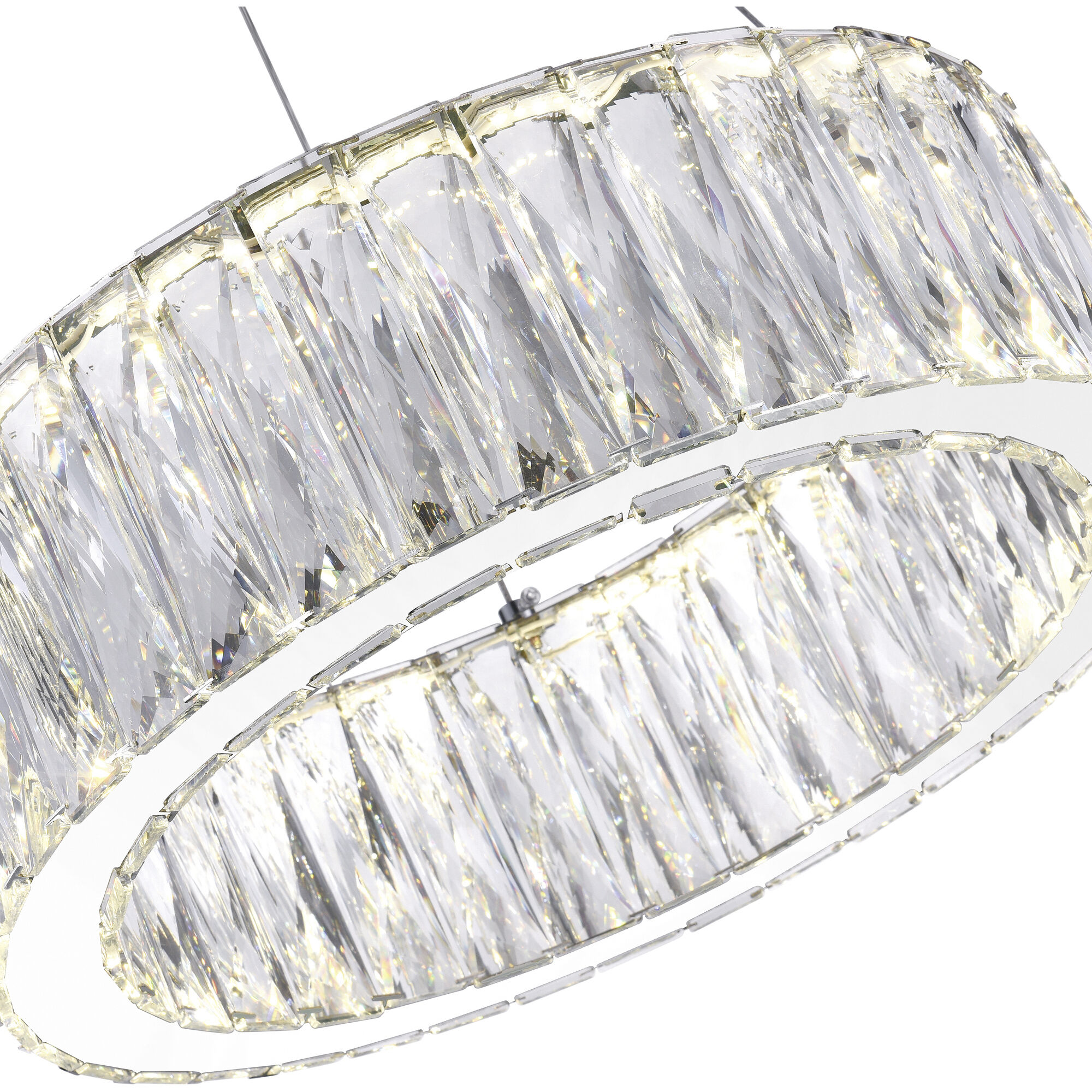 Juno LED 16 inch Chrome Chandelier Ceiling Light