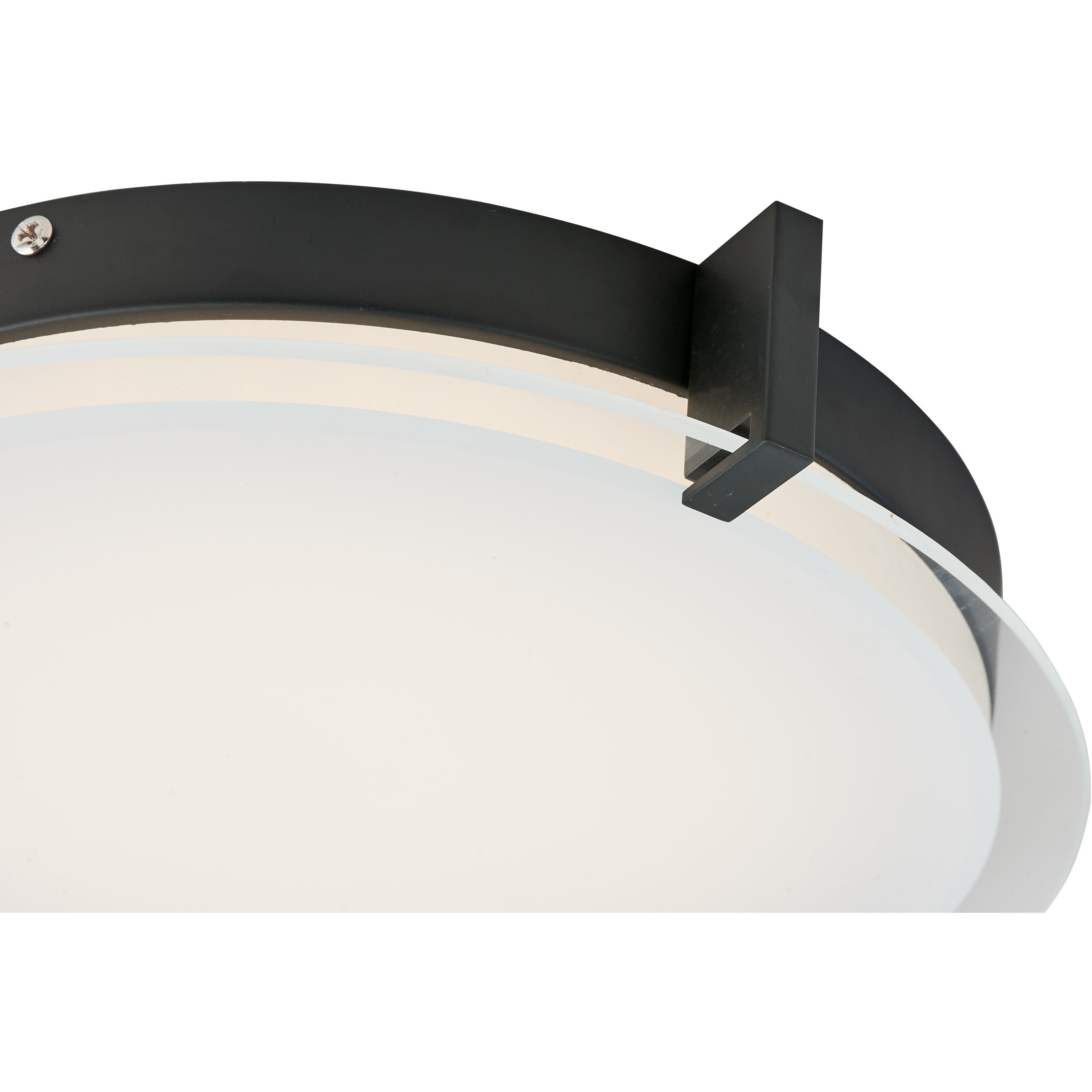 Matrix LED 11.8 inch Black Flush Mount Ceiling Light