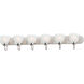 Axis 6 Light 48 inch Satin Nickel Bath Vanity Wall Light