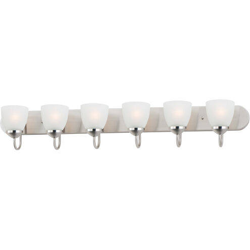 Axis 6 Light 48 inch Satin Nickel Bath Vanity Wall Light