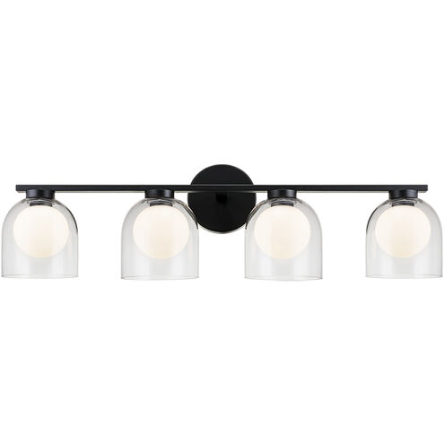 Derbishone Wall Sconce Wall Light in Black and Clear