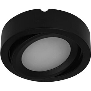 Josh 24 3 inch Black Adjustable LED Puck Light in 2700K