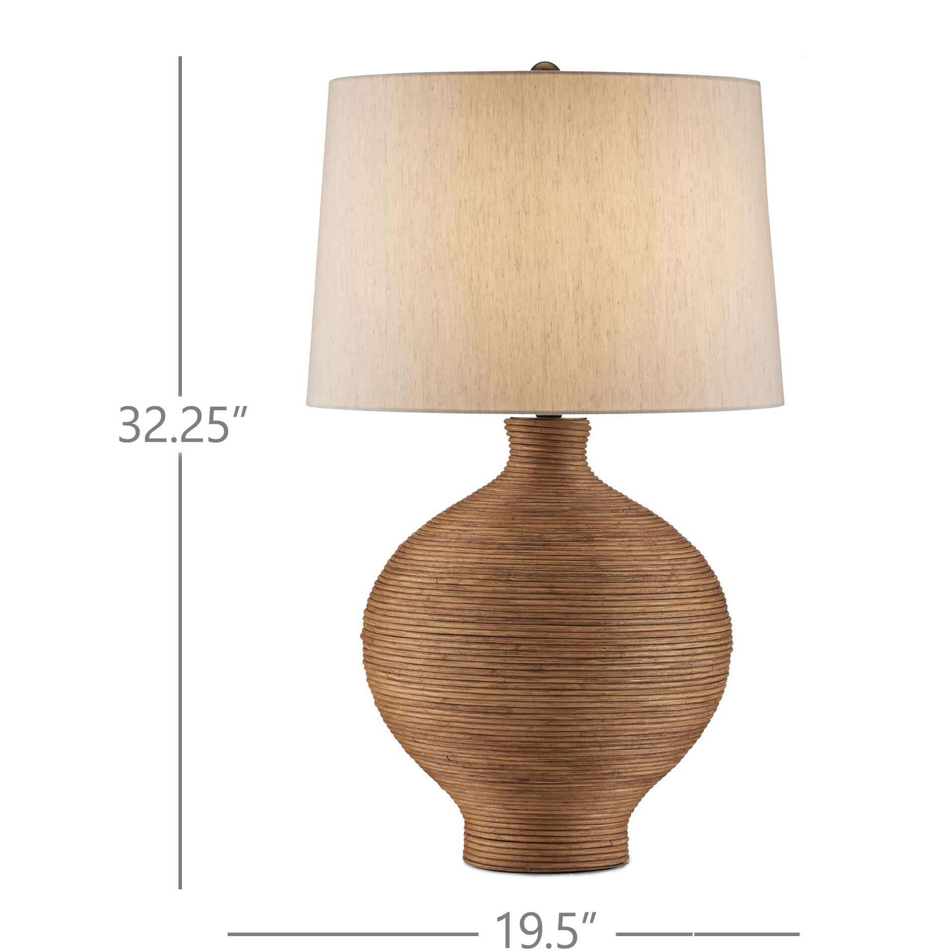 Susel 32.25 inch 150 watt Natural/Antique Brass Table Lamp Portable Light