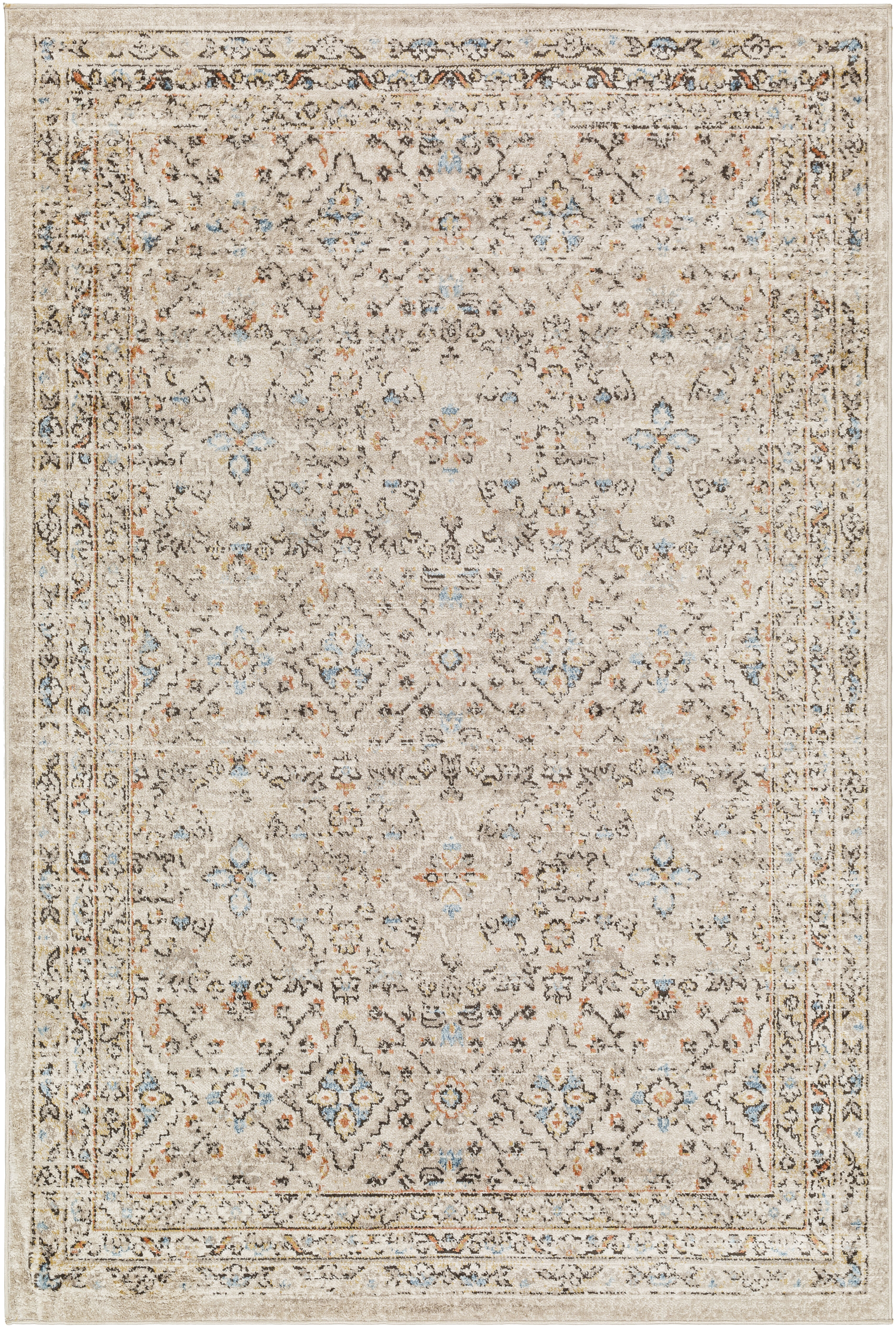 Pertek 84 X 63 inch Taupe Rug, Rectangle