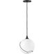 Lisa McDennon Skye 1 Light 10.75 inch Black Indoor Pendant Ceiling Light