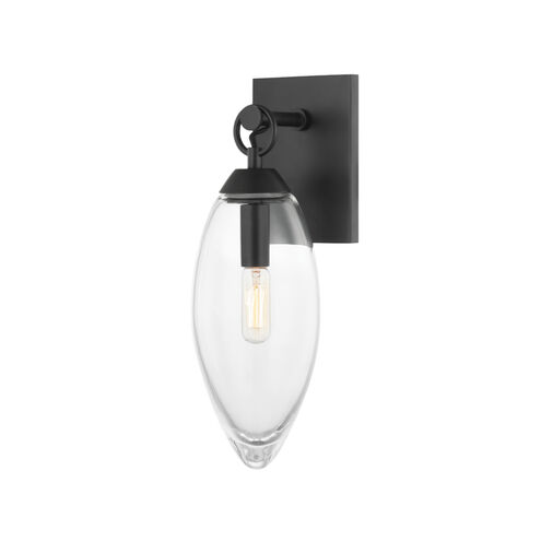 Nantucket 1 Light 4.5 inch Black Brass Wall Sconce Wall Light