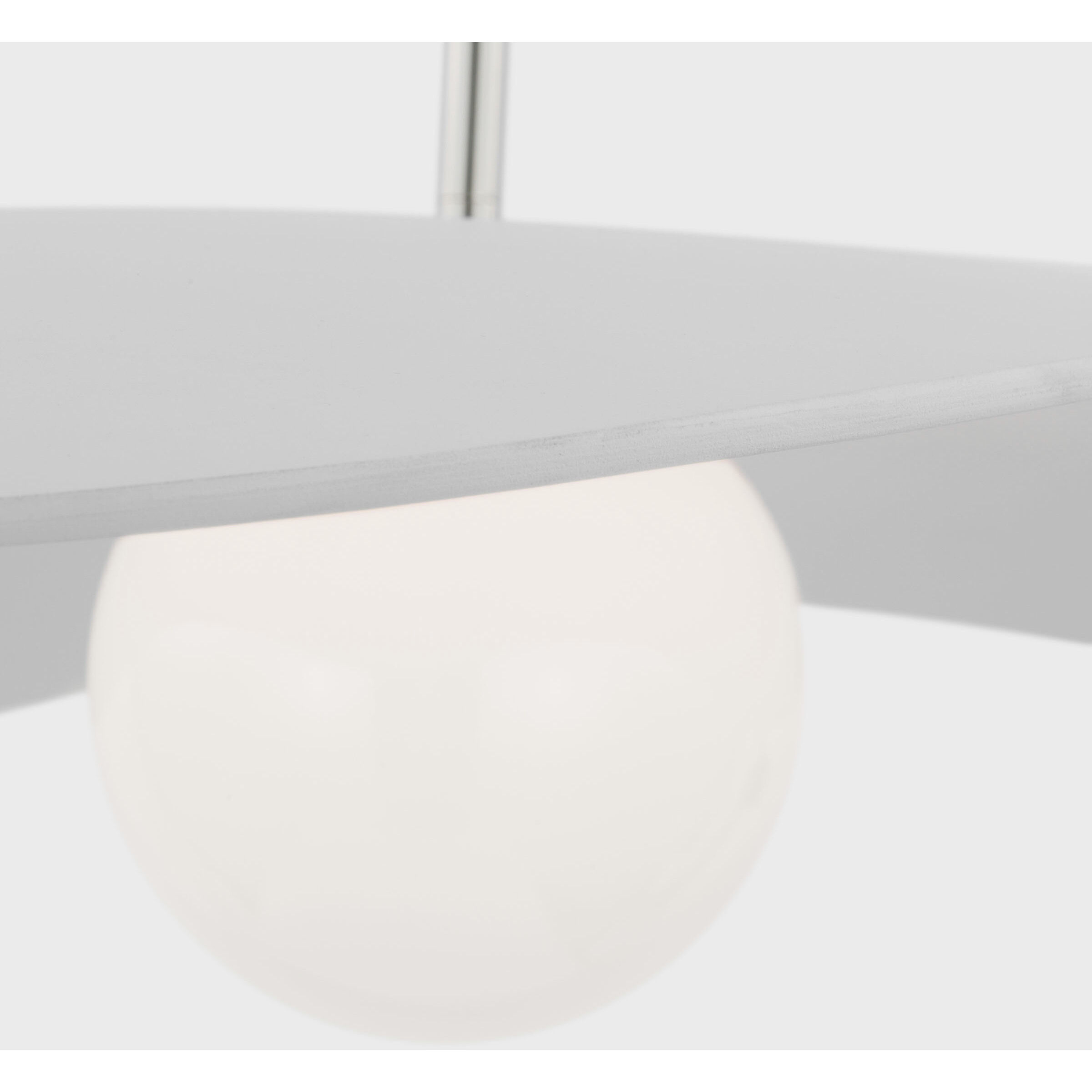 Windsor Smith Mahalo LED 31.75 inch Polished Nickel Tri Pendant Ceiling Light in Matte White